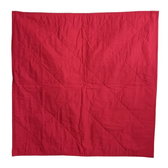 Vintage Handmade Patchwork Love Heart Red Quilt Blanket 26.5" X 26.5" - Picture 7 of 8